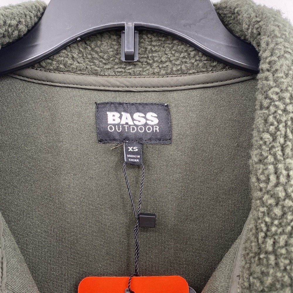 Bass Outdoors Women’s Green Coastal Sherpa Fleece Jacket Size XS - Picture 7 of 10